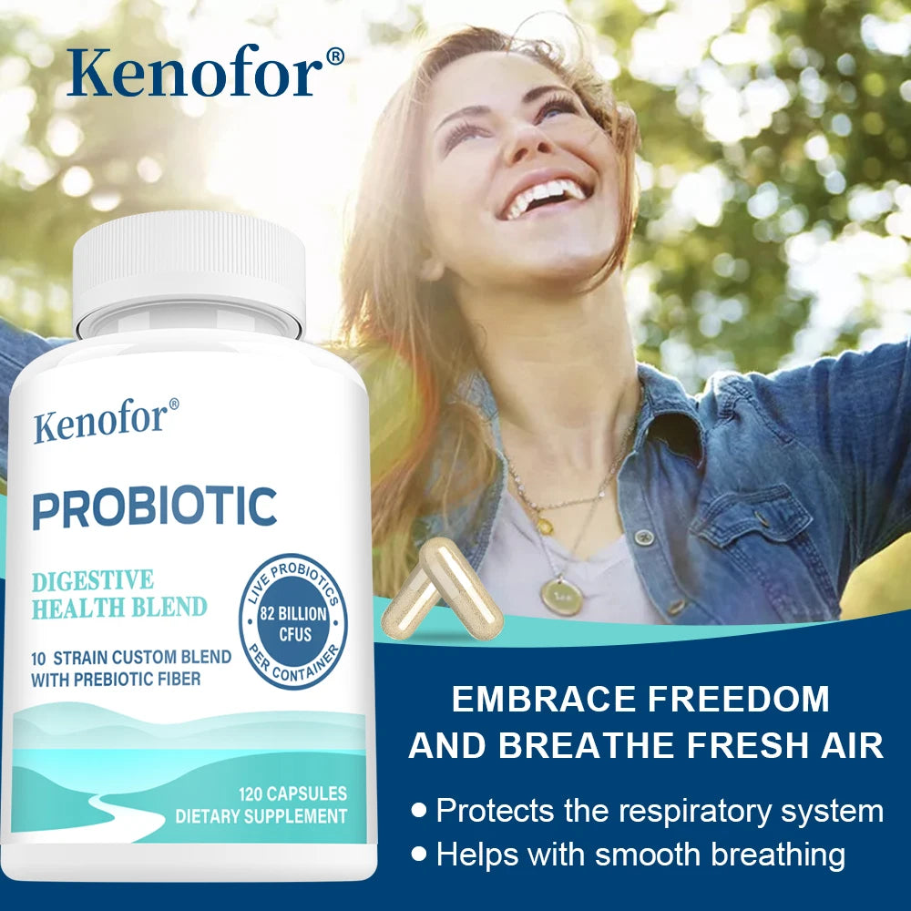 7.25 Billion CFU Probiotic Capsules | Fruit & Veggie Blend 60ct Probiotic Supplement Qst