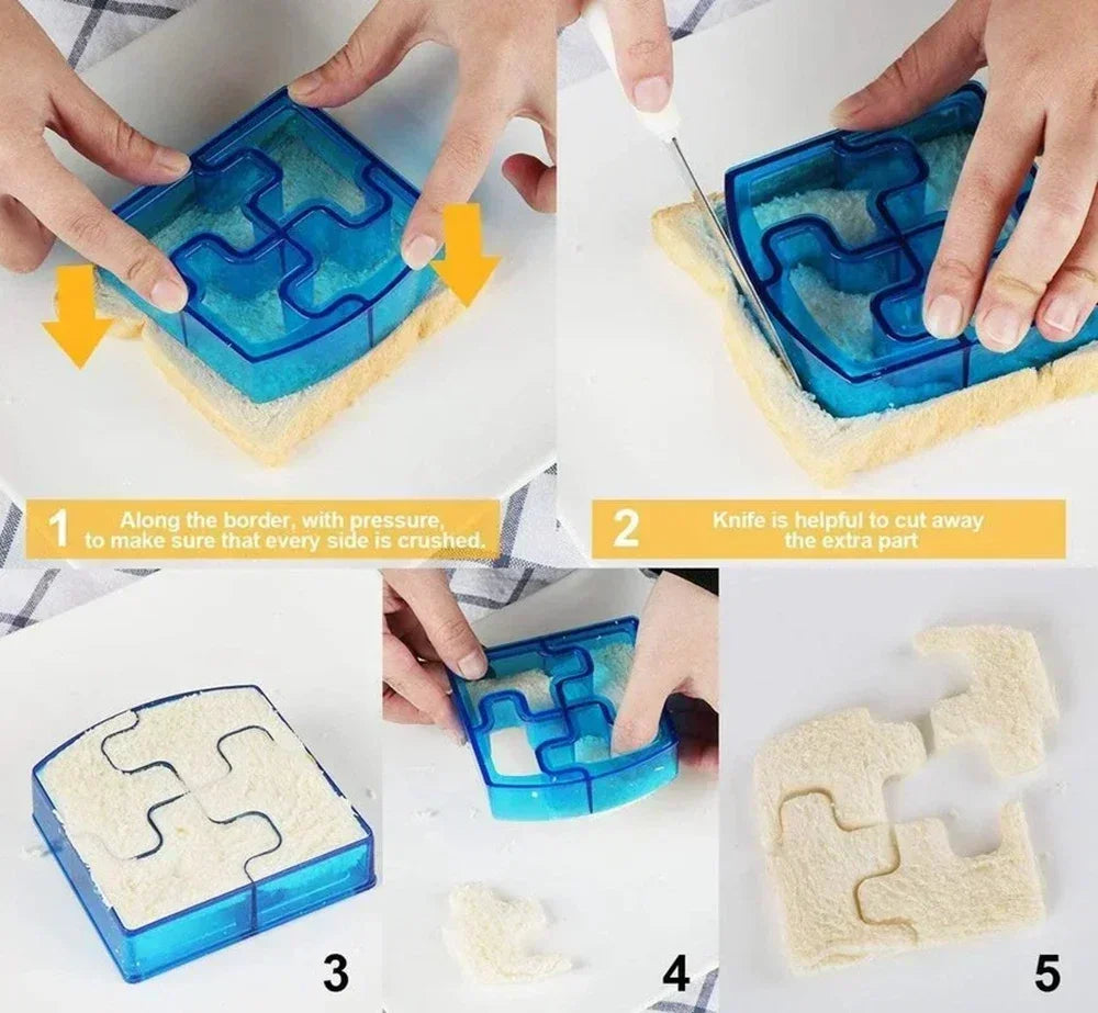 Dinosaur Sandwich Cutter Mold for Kids – Bread & Biscuit Shaper Sandwich Cutter Mold Qme