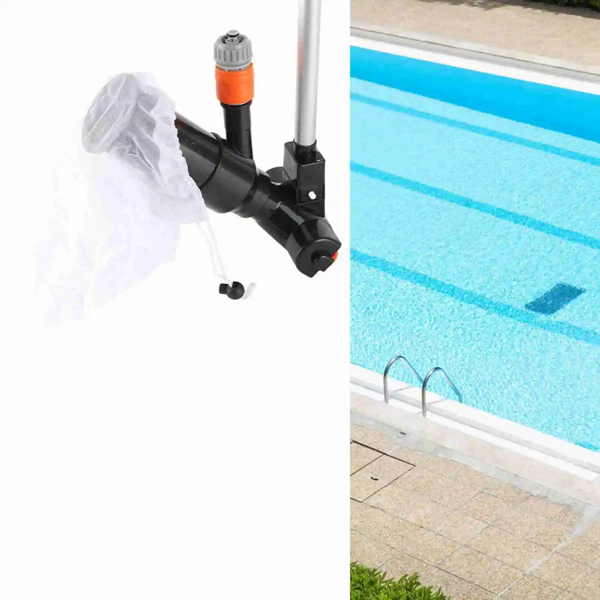 Portable Pool & Pond Vacuum Cleaner – Garden Hose Powered Pool & Pond Vacuum Qme