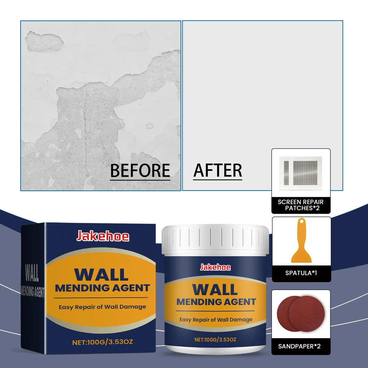 Wall Repair Paste – Fix Cracks, Holes & Peeling Paint Wall Repair Paste Qme