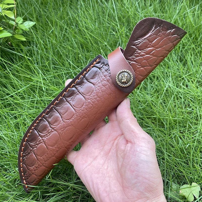 Genuine Cowhide Leather Knife Sheath – Universal Belt Carry Leather Knife Sheath Qst 1 pcs
