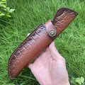 Genuine Cowhide Leather Knife Sheath – Universal Belt Carry Leather Knife Sheath Qst 1 pcs