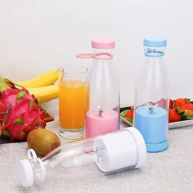 420ml Portable Mini Blender – 6-Blade USB Rechargeable Juicer Cup Portable Juicer Blender Qst