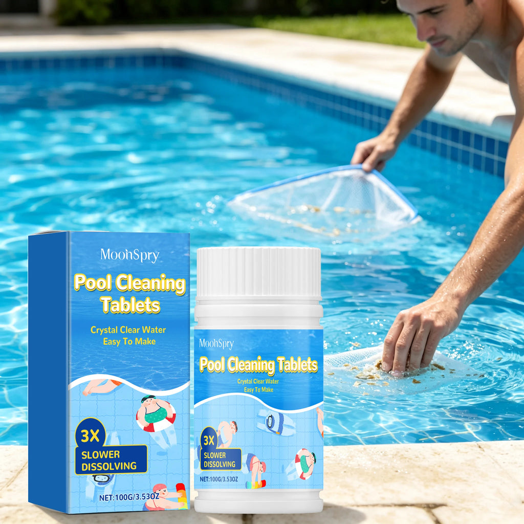 100G Slow-Dissolving Pool Cleaning Tablets – Limescale & Odor Pool Cleaning Tablets Qst Default Title