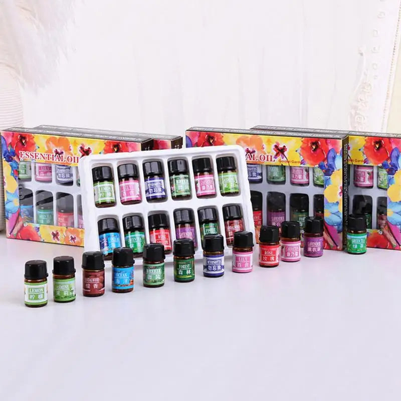 Water-Soluble Aromatherapy Essential Oil Set – 12 x 3ml Vials Essential Oil Set Qme