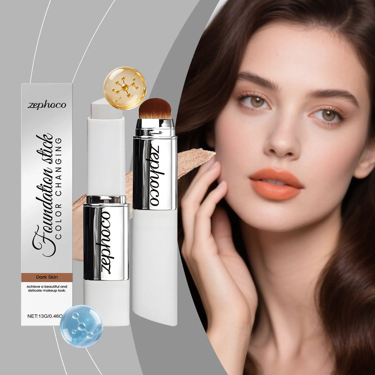 Zephoco Color Changing Foundation Stick – High Coverage Concealer Foundation Concealer Stick Qst