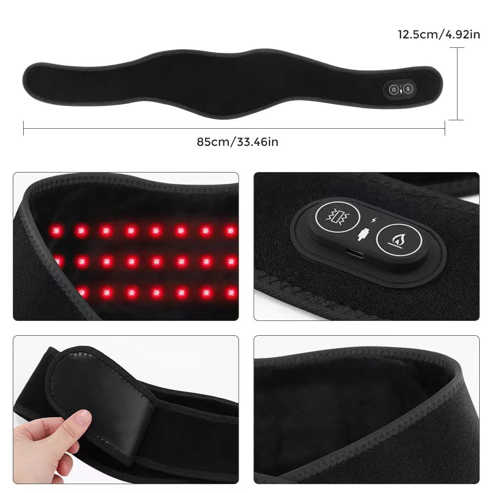 36 LED Red Light Neck Belt 660nm 850nm Infrared Therapy Wrap Infrared Therapy Wrap Qst