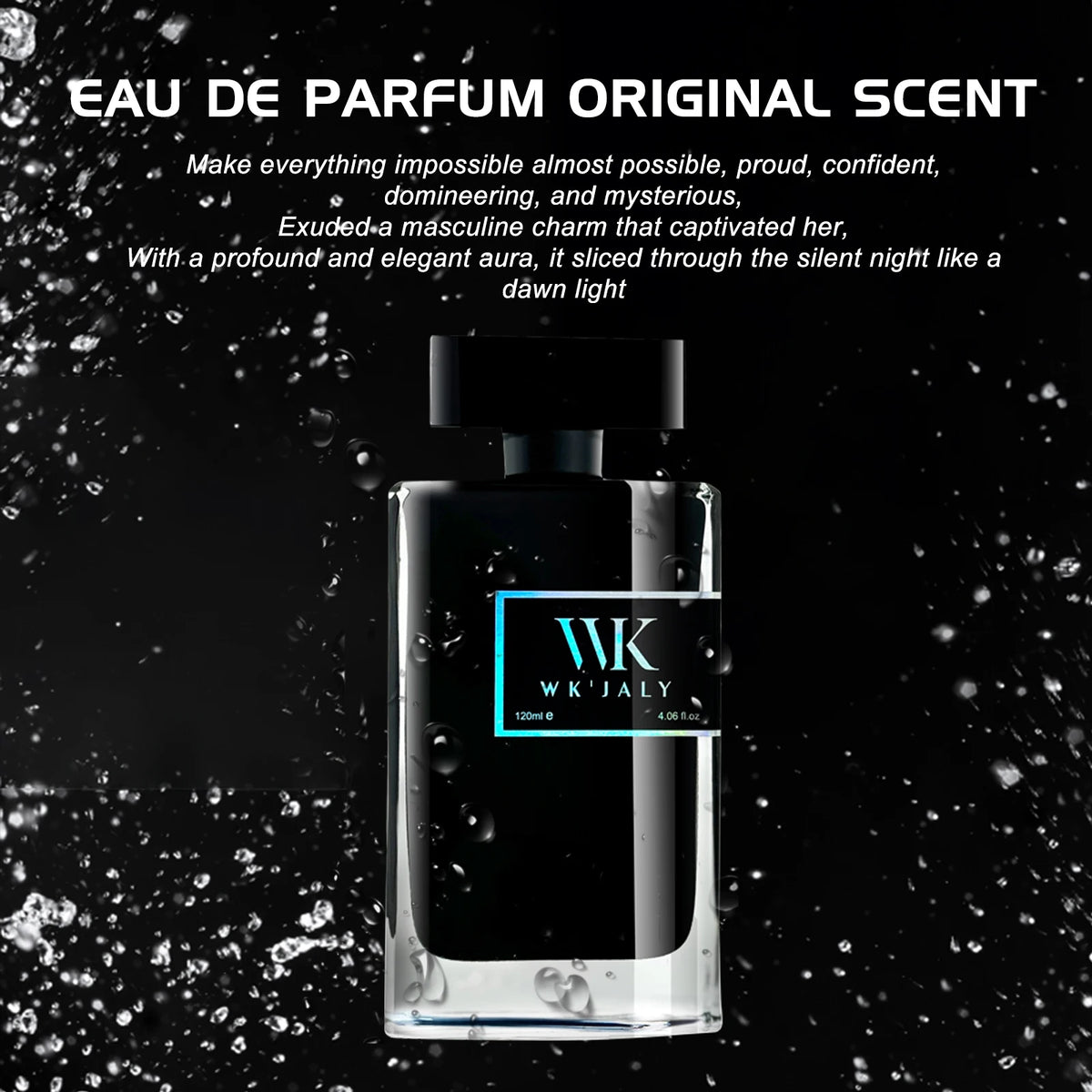 WK'JALY Men's Eau de Parfum – Bergamot Woody Cologne 120ml Men's Cologne Qst