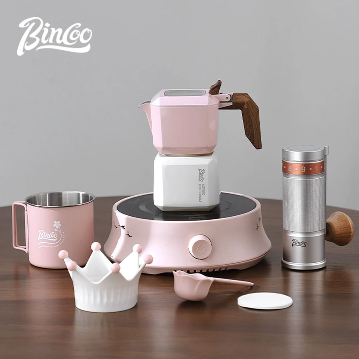 BINCOO Double Valve Square Moka Pot – Espresso Maker 220V Moka Pot Espresso Maker Qst