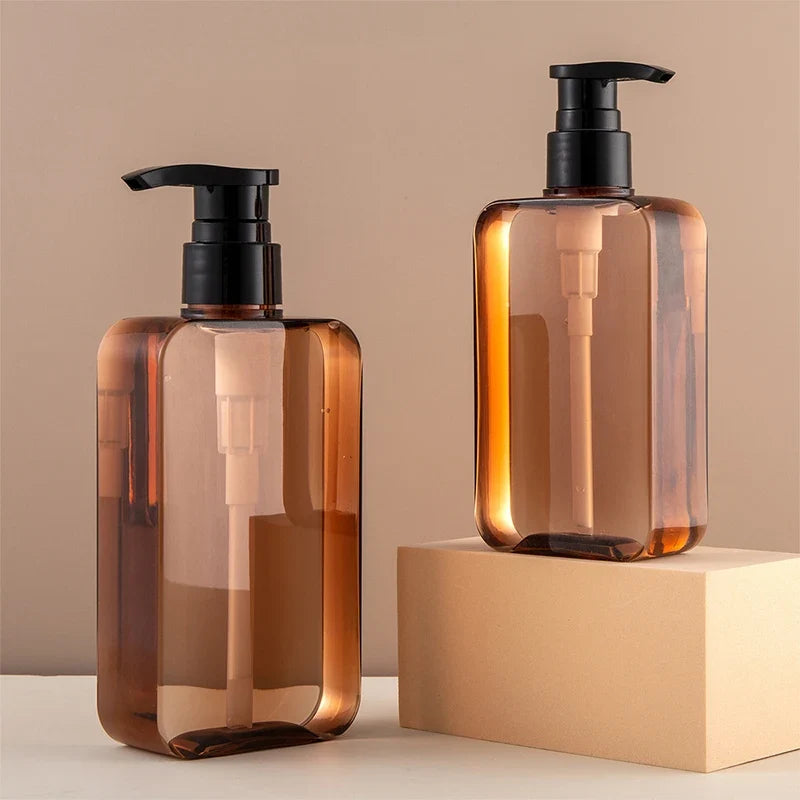 Square Clear Pump Dispenser Bottles – Soap, Shampoo & Lotion Pump Dispenser Bottle Qme