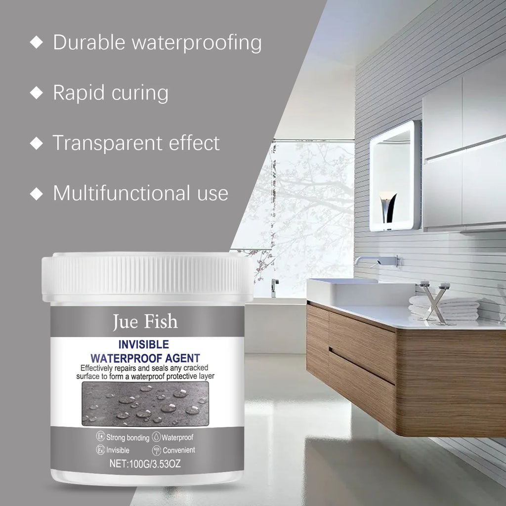 Waterproof Liquid Sealant Coating with Brush – 100g Clear Waterproof Sealant Qst