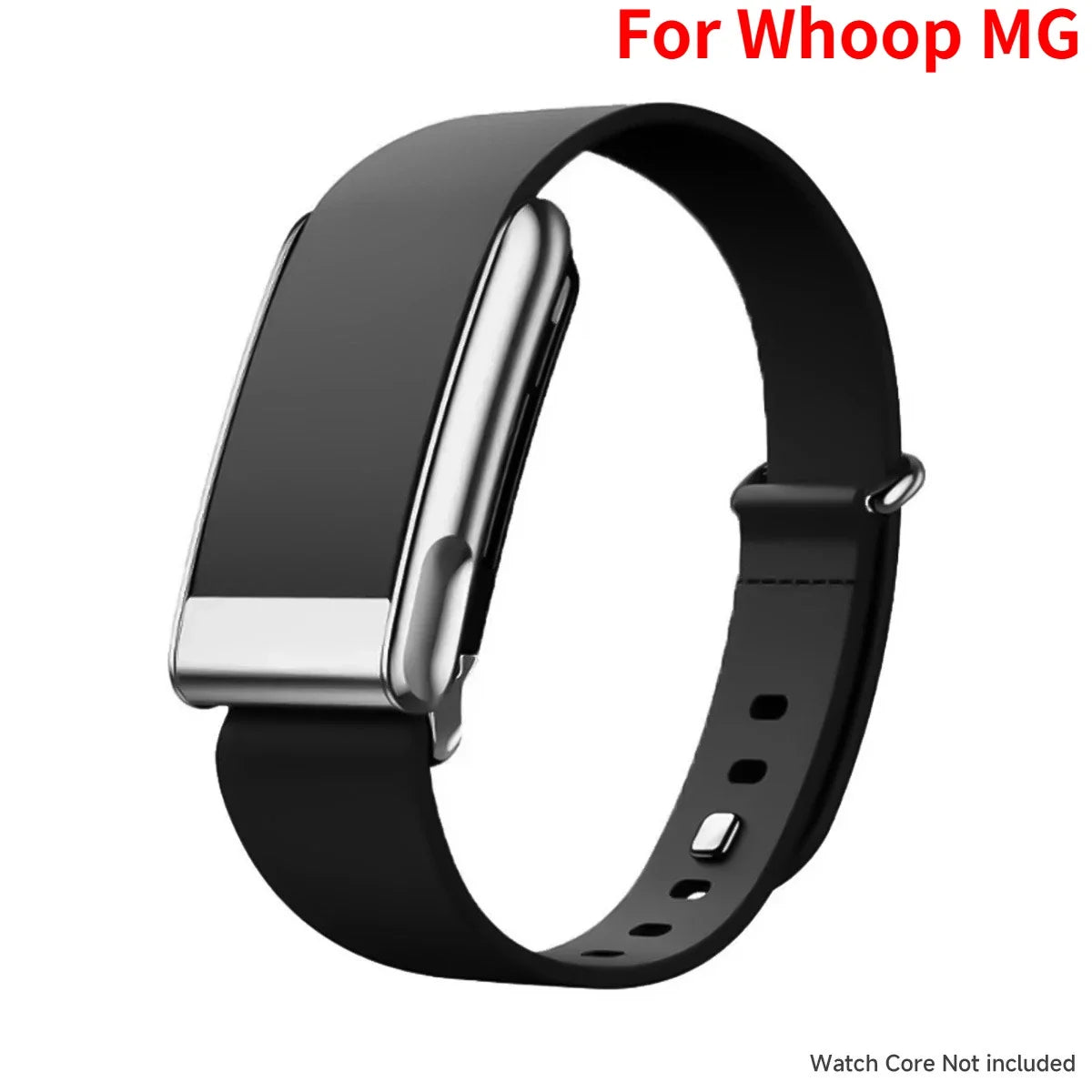 WHOOP 5.0 Leather Slim Fitness Band – Soft & Breathable Strap Fitness Tracker Band Qme ForWhoop 5.0MG-Black Olny Band No Sensor