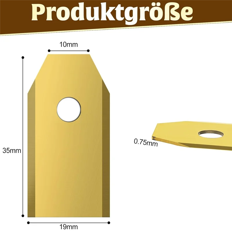 40-Pack Robotic Lawnmower Replacement Blades – Stainless Steel Robotic Mower Blades Qme