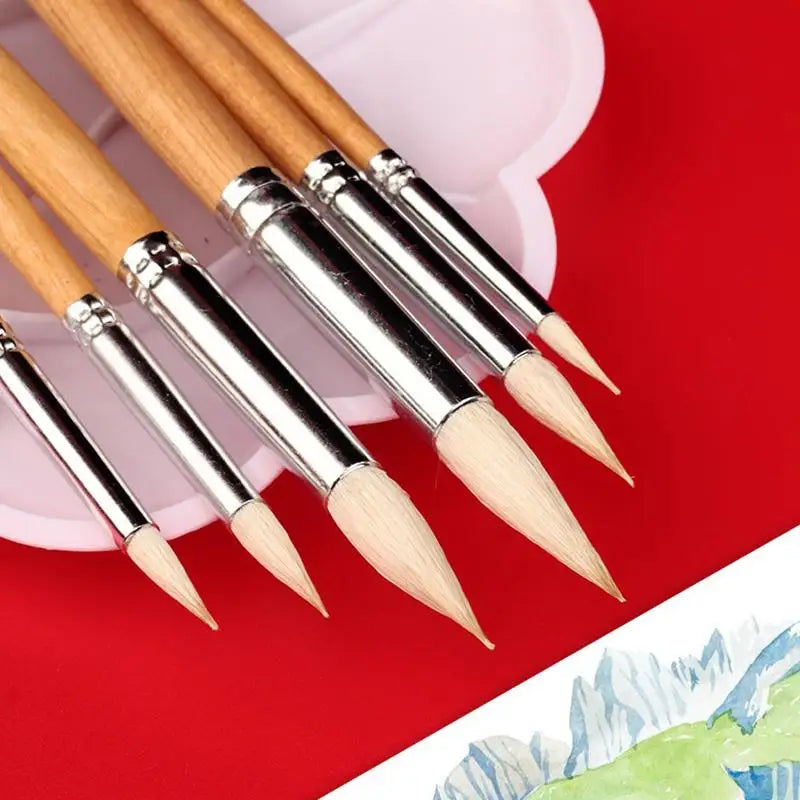 Fine Detail Hook Line Pen Soft Weasel Hair Outlining Brush Detail Outlining Brush Qme
