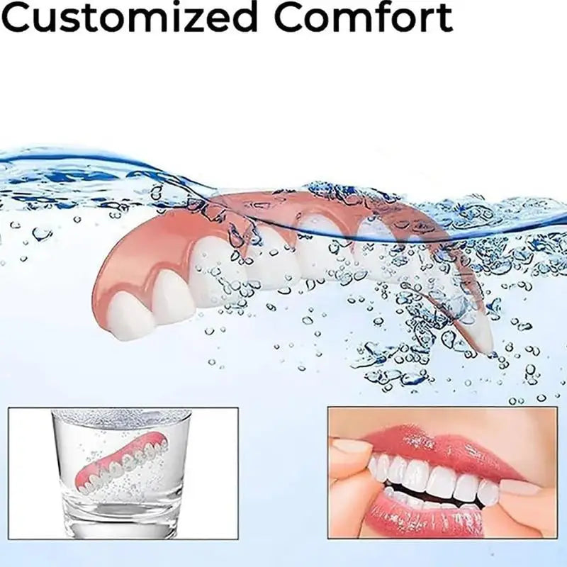 Silicone Denture Set – Flexible Upper & Lower Veneers Cosmetic Dental Veneers Qme