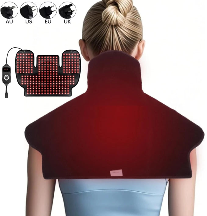 ZONGKUNG Red & Infrared Light Therapy Neck Shoulder Wrap 660 850nm Light Therapy Wrap Qst