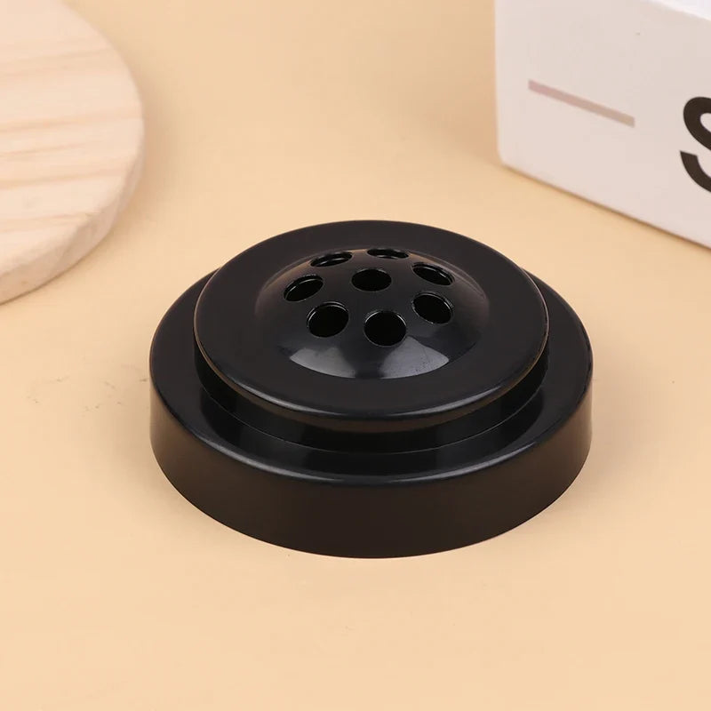Black Plastic Desk Flag Stand – 8-Hole Mini Flagpole Base Desk Flag Stand Qme