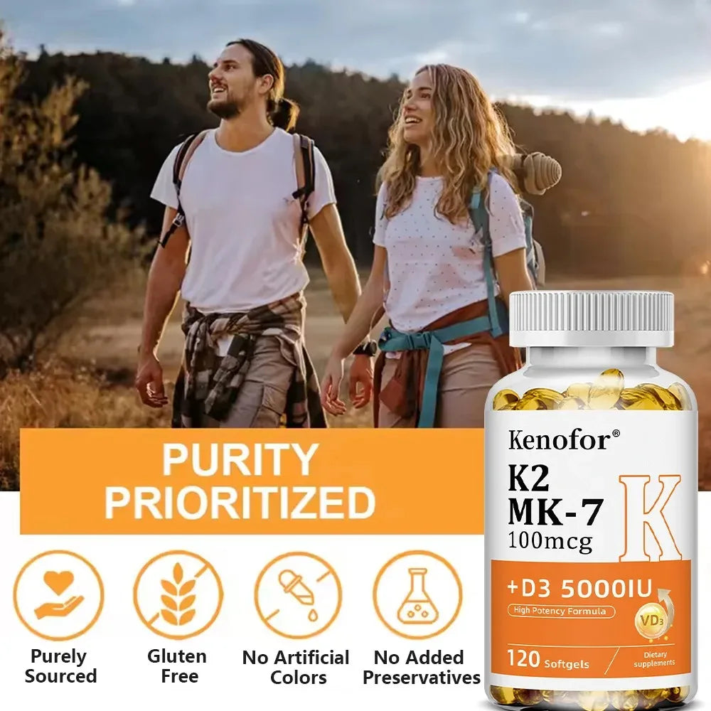 Vitamin D3 & K2 Supplement – Bone, Heart & Immune Support Vitamin Supplement Qst