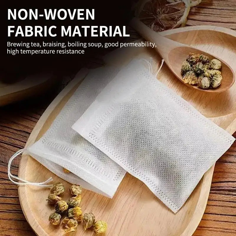 Disposable Tea Filter Bags – Loose Leaf, Coffee & Spice Pouches Tea Filter Bags Qme