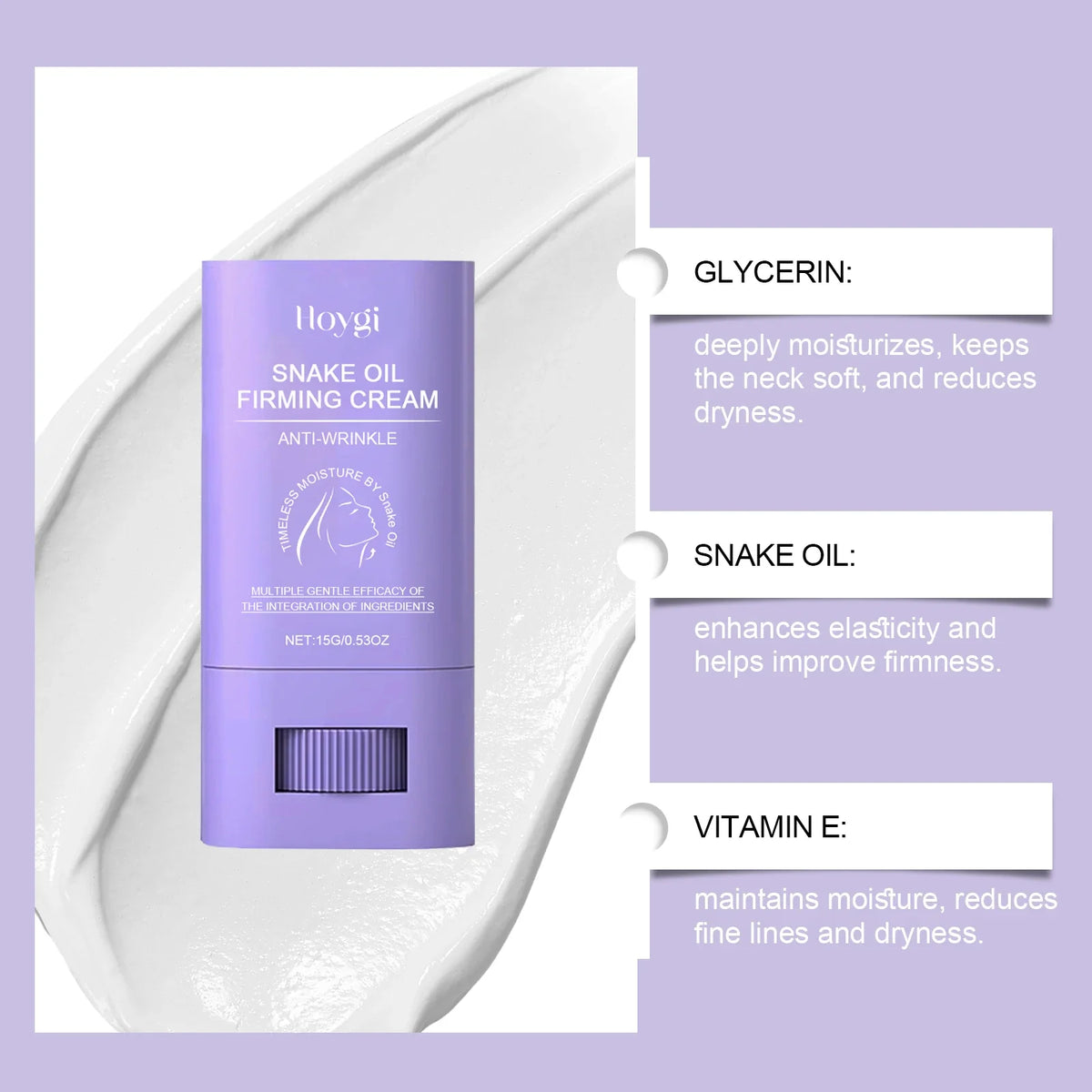 Snake Oil Neck Firming Cream Stick – Tighten & Brighten Skin Neck Firming Cream Qme