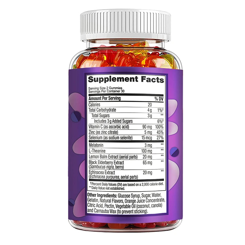 Pslalae Sleep Gummies – Melatonin & L-Theanine | 30/60/100ct Sleep Support Gummies Qst