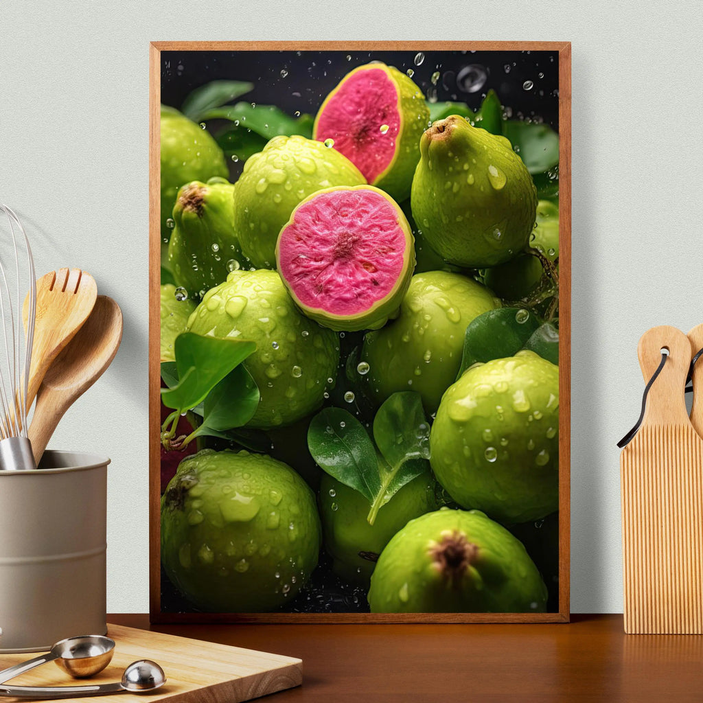 Fruit Kitchen Canvas Wall Art – Strawberry Watermelon Poster Canvas Wall Art Qst