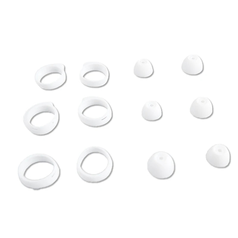Silicone Ear Tips & Pads for Samsung Galaxy Buds+ R170 Earphone Ear Tips Qme White