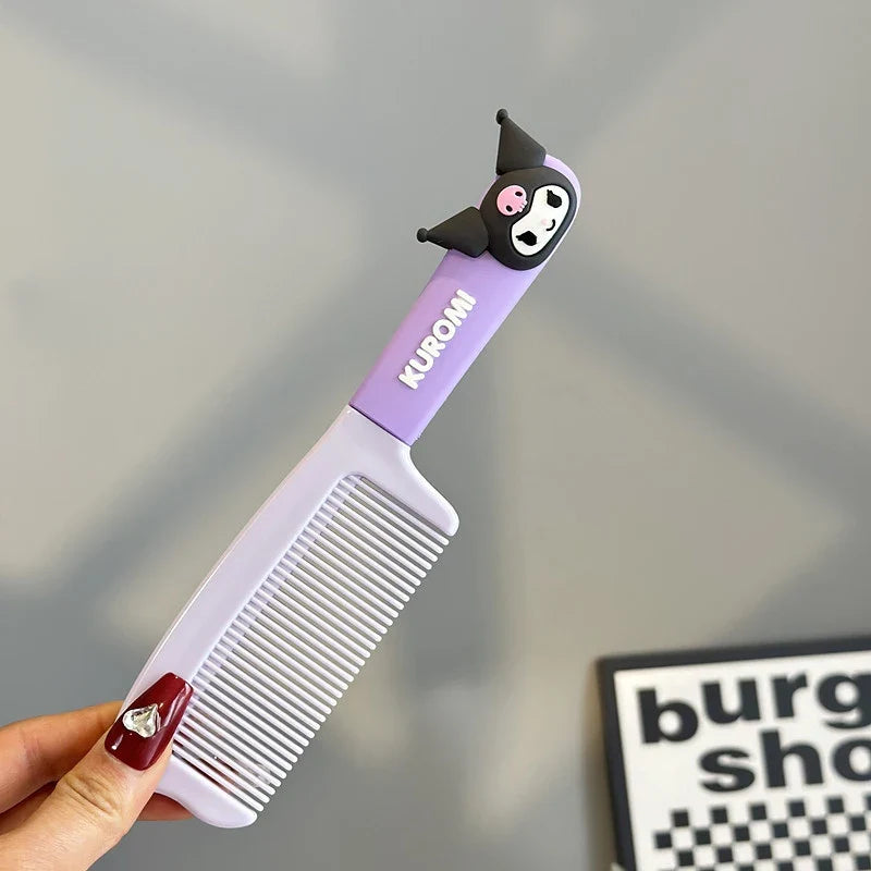 Kuromi Hair Straightening Comb – Cute Styling Tool Hair Straightening Comb Qme