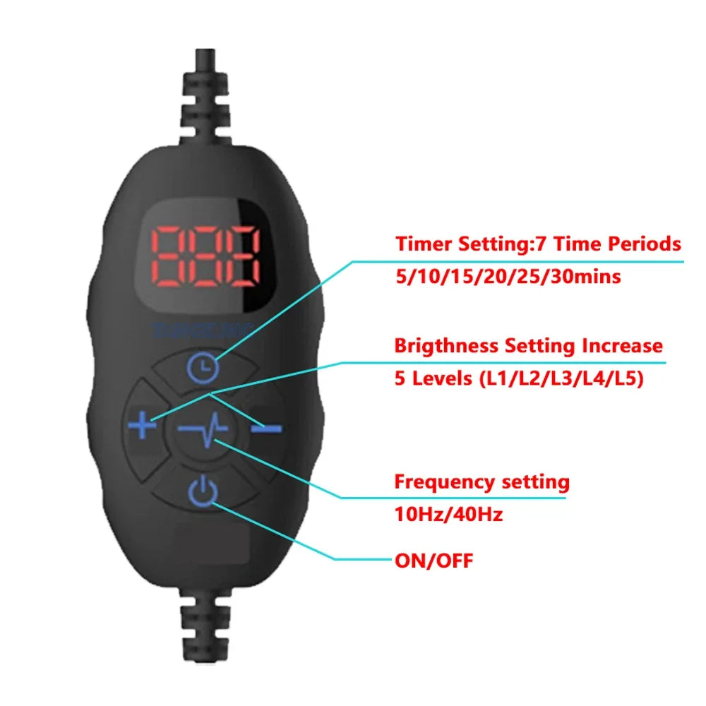 ZONGKUNG DC5521 LED Red Light Controller – Timer & Brightness LED Light Controller Qst B Style