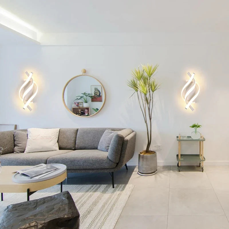 Modern LED Ceiling Chandelier – 3 Color Modes | Aluminum & Acrylic LED Ceiling Chandelier Qme