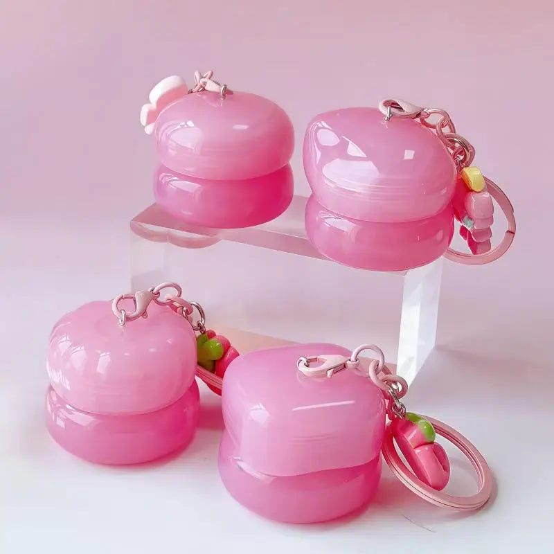 Mini Lip Balm Keychain Jar | Portable Cream & Mask Container Lip Balm Container Qme