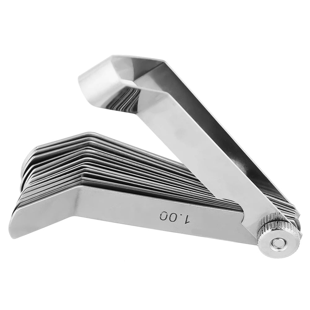 Curved Feeler Gauge 0.05–1.00mm Stainless Steel Welding Tool Feeler Gauge Qst
