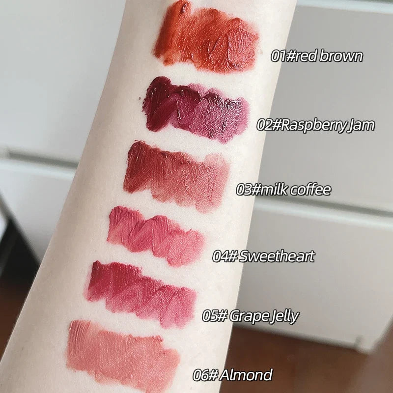 Matte Velvet Liquid Lipstick Set – 6pc Waterproof Lip Gloss Liquid Lipstick Set Qme