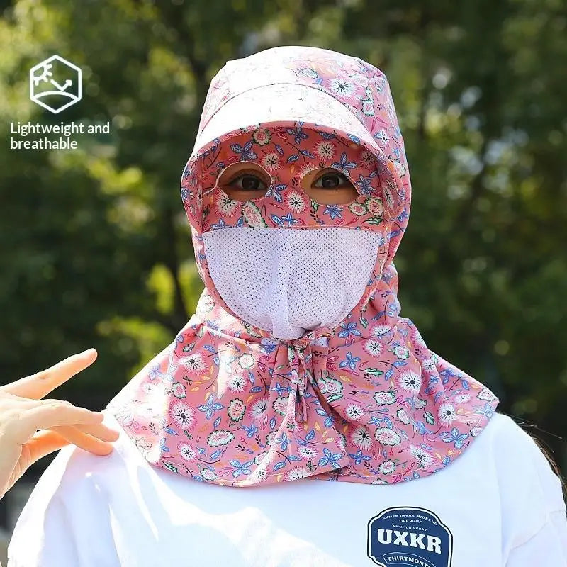 Women's UV Protection Sun Hat – Full Face & Neck Coverage Sun Protection Hat Qst A16