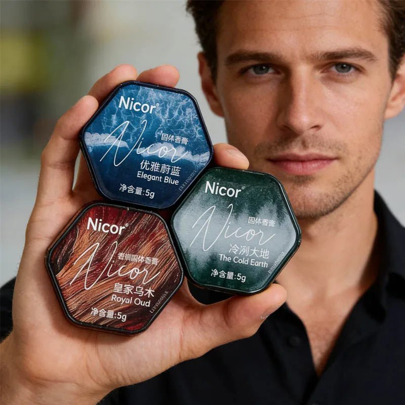 Wood Scented Solid Perfume – Long-Lasting Fresh Fragrance Solid Perfume Balm Qme