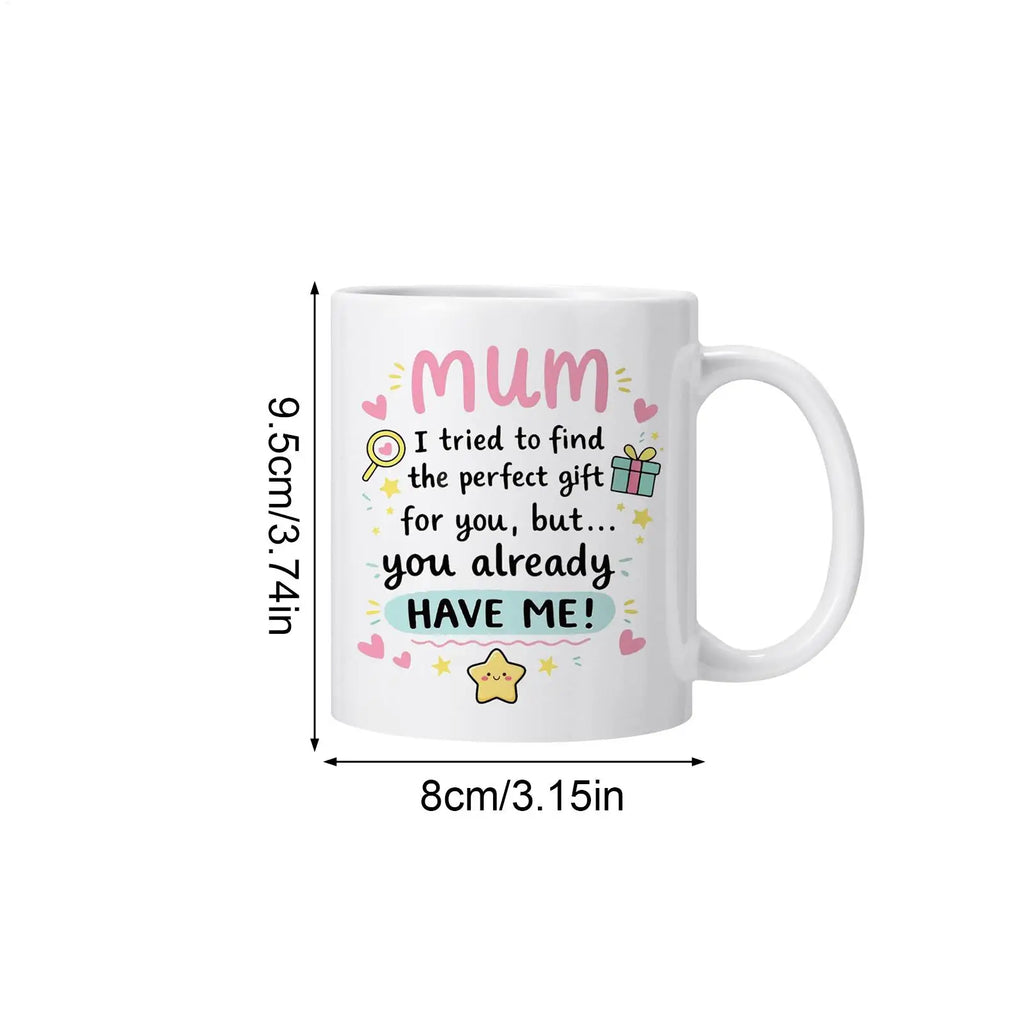 Funny Ceramic Coffee Mug – Cute Non-Slip Cup, Home Decor Gift Ceramic Coffee Mug Qme