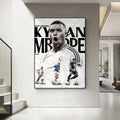 HD Football Canvas Poster – Waterproof Wall Art for Home Decor Canvas Wall Poster Qst White1 20x30cm Unframed