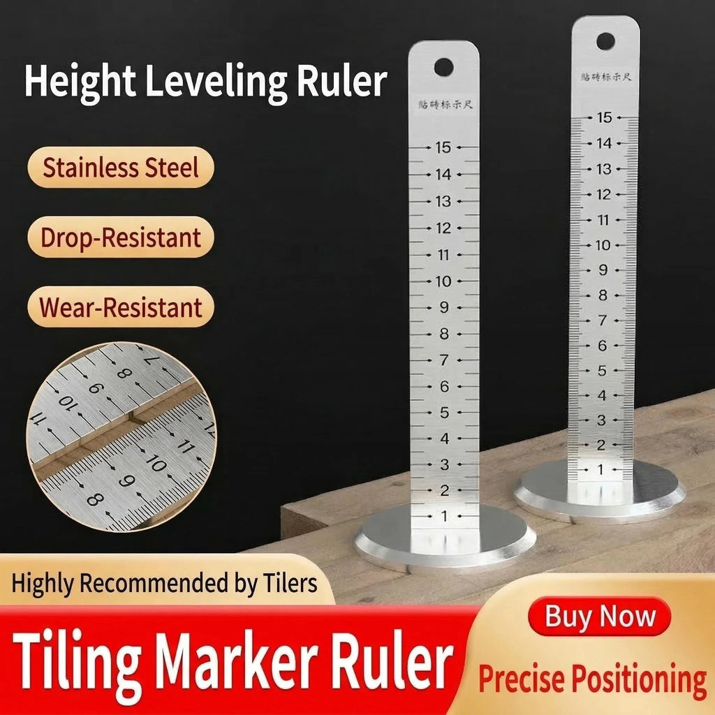 Equal Height Ruler Leveling Tool for Ceiling & Floor Tiles Tile Leveling Tool Qme