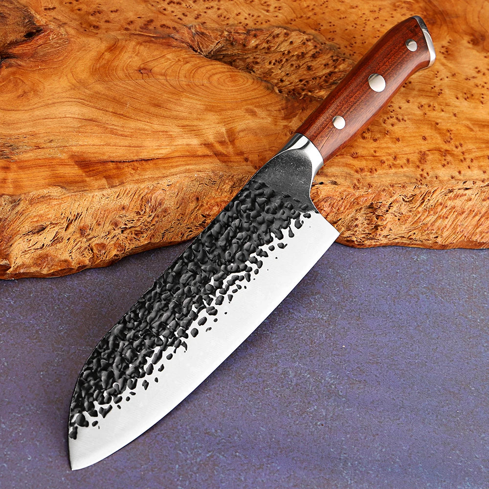 Xituo Chef Knife Set – Hand Forged High Carbon Steel Full Tang Chef Knife Set Qst