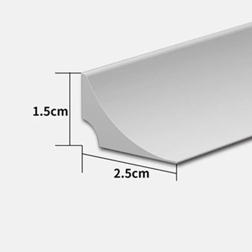 Silicone Water Barrier Strip – Bathroom & Kitchen Waterstop Silicone Waterstop Strip Qme