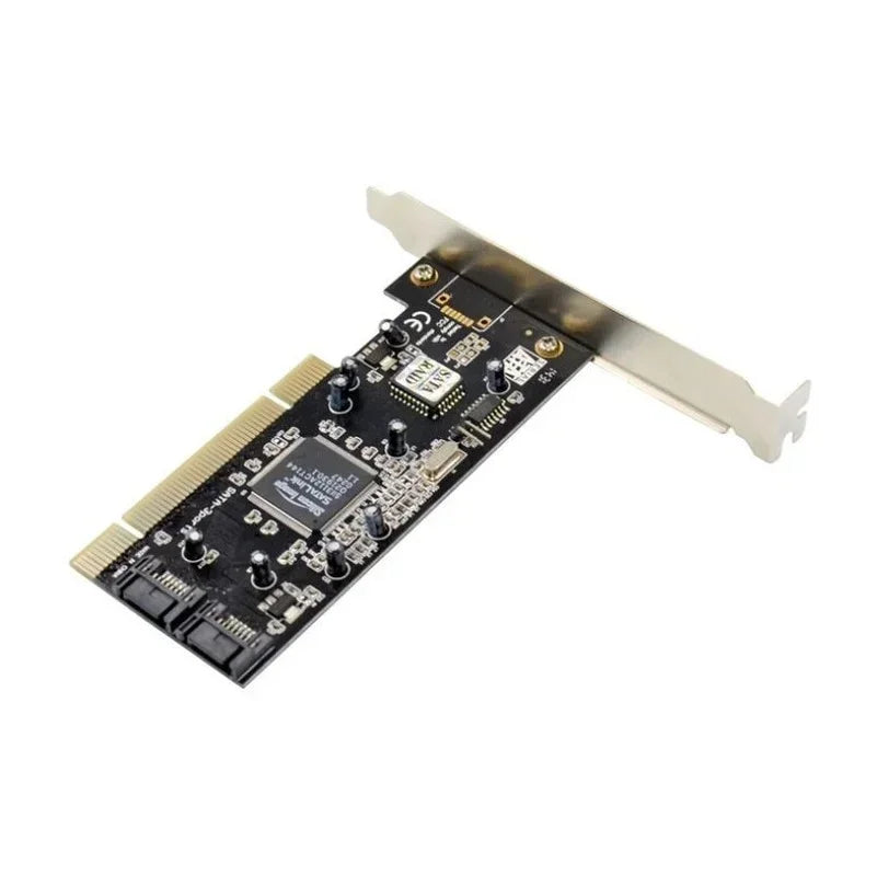 PCI SATA RAID Card 4-Channel Host Controller Adapter SATA RAID Controller Qme