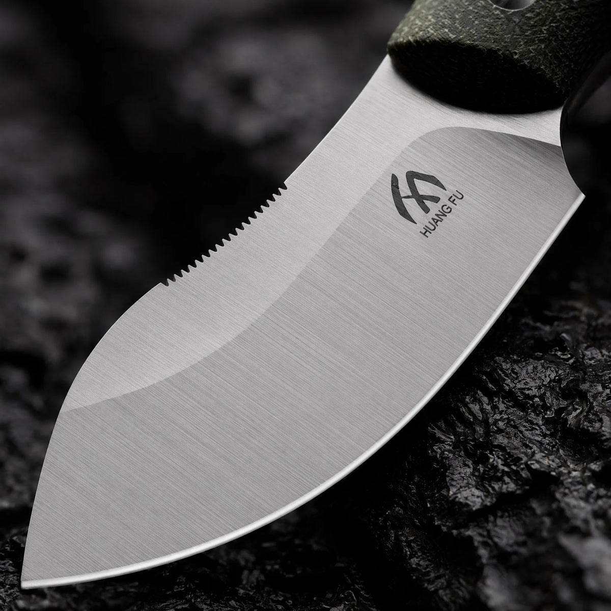 HUANGFU Fixed Blade Steel Knife – Camping, Hiking & Garden Fixed Blade Knife Qst