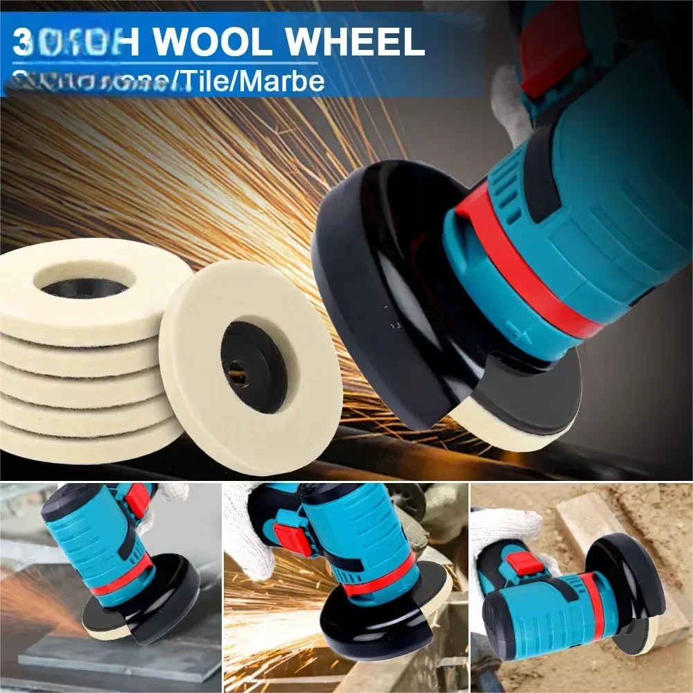 Wool Polishing Wheel Pads – Felt Disc for Metal Marble Glass Polishing Wheel Pad Qme