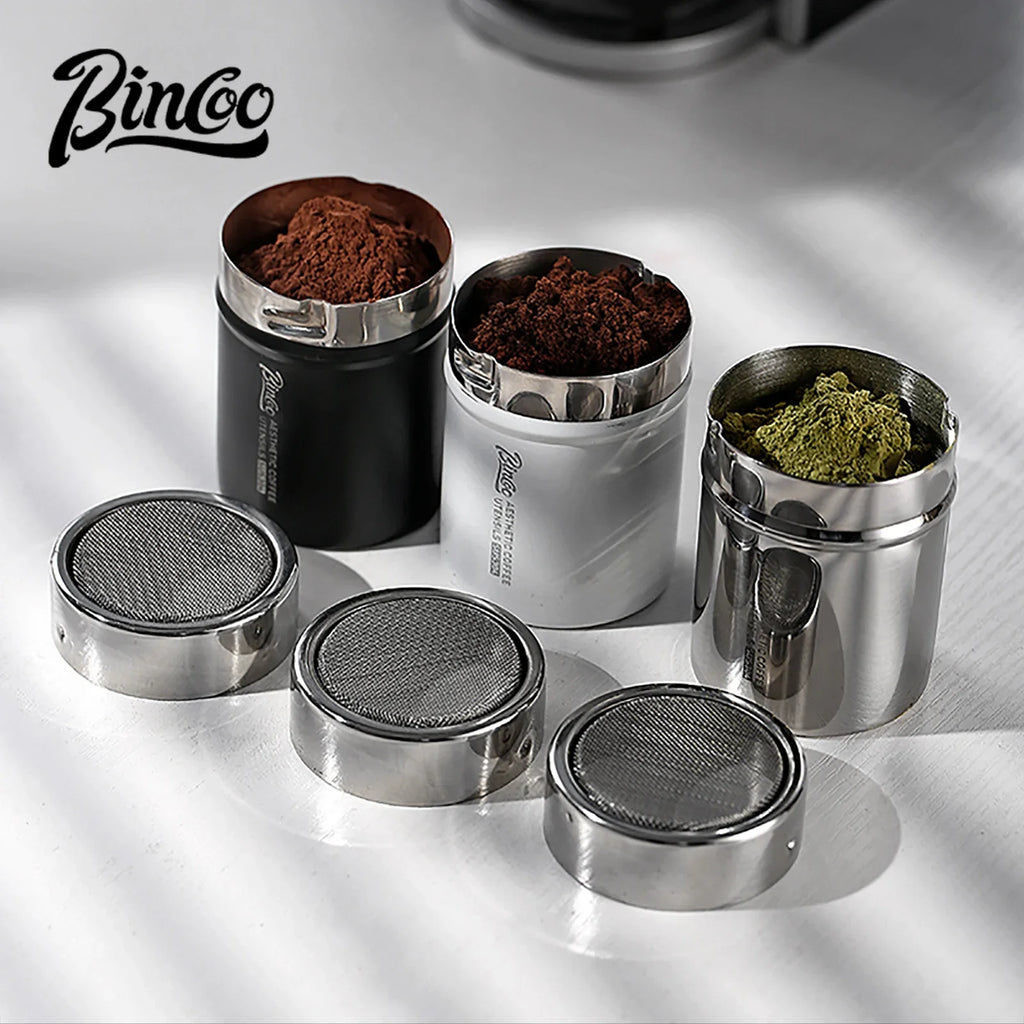 Bincoo Stainless Steel Coffee Powder Shaker & Cocoa Sifter Set Coffee Powder Shaker Qst