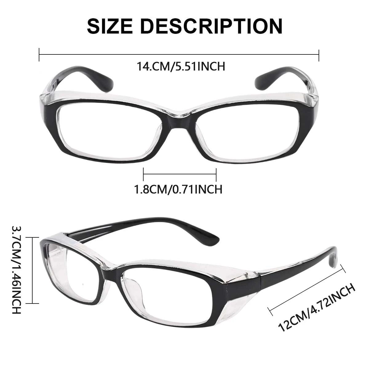 VOPHA HM8 Safety Goggles ANSI Z87.1 – Anti-Fog & UV Guard Safety Goggles Qst
