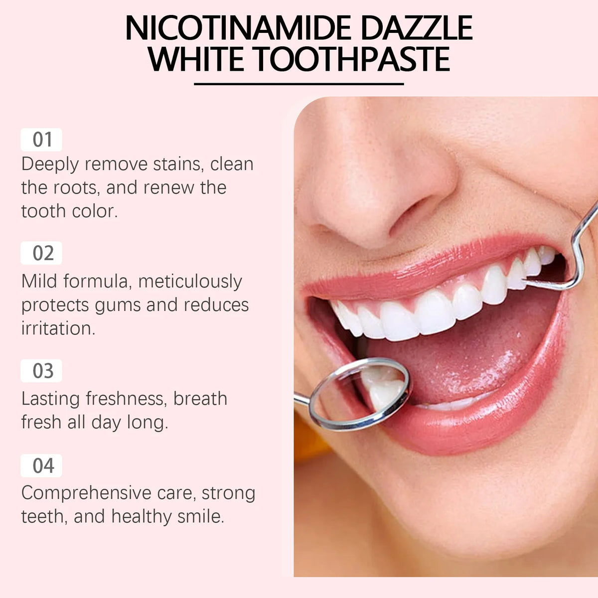 Oralhoe Niacinamide Whitening Toothpaste – Stain & Plaque Whitening Toothpaste Qst