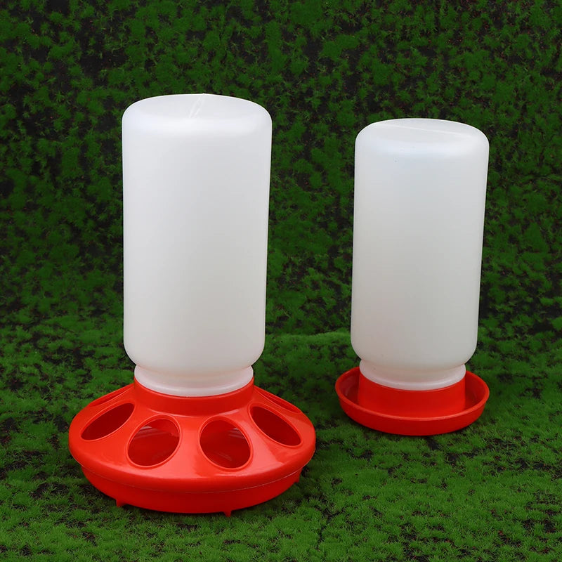 Automatic Chicken Feeder & Waterer – Thickened Plastic Dispenser Poultry Feeder Waterer Qst