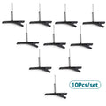 10 Pcs Black Metal Coil Spring Hair Clips 40mm DIY Craft Hair Clips Set Qst A