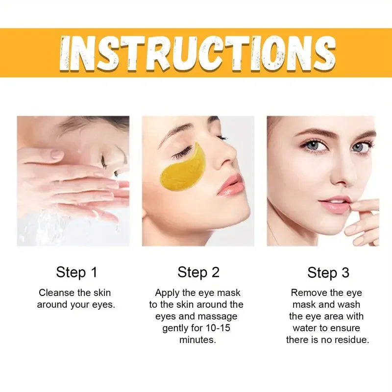Turmeric Vitamin C Eye Mask – Brighten, Firm & Depuff Eye Treatment Mask Qme