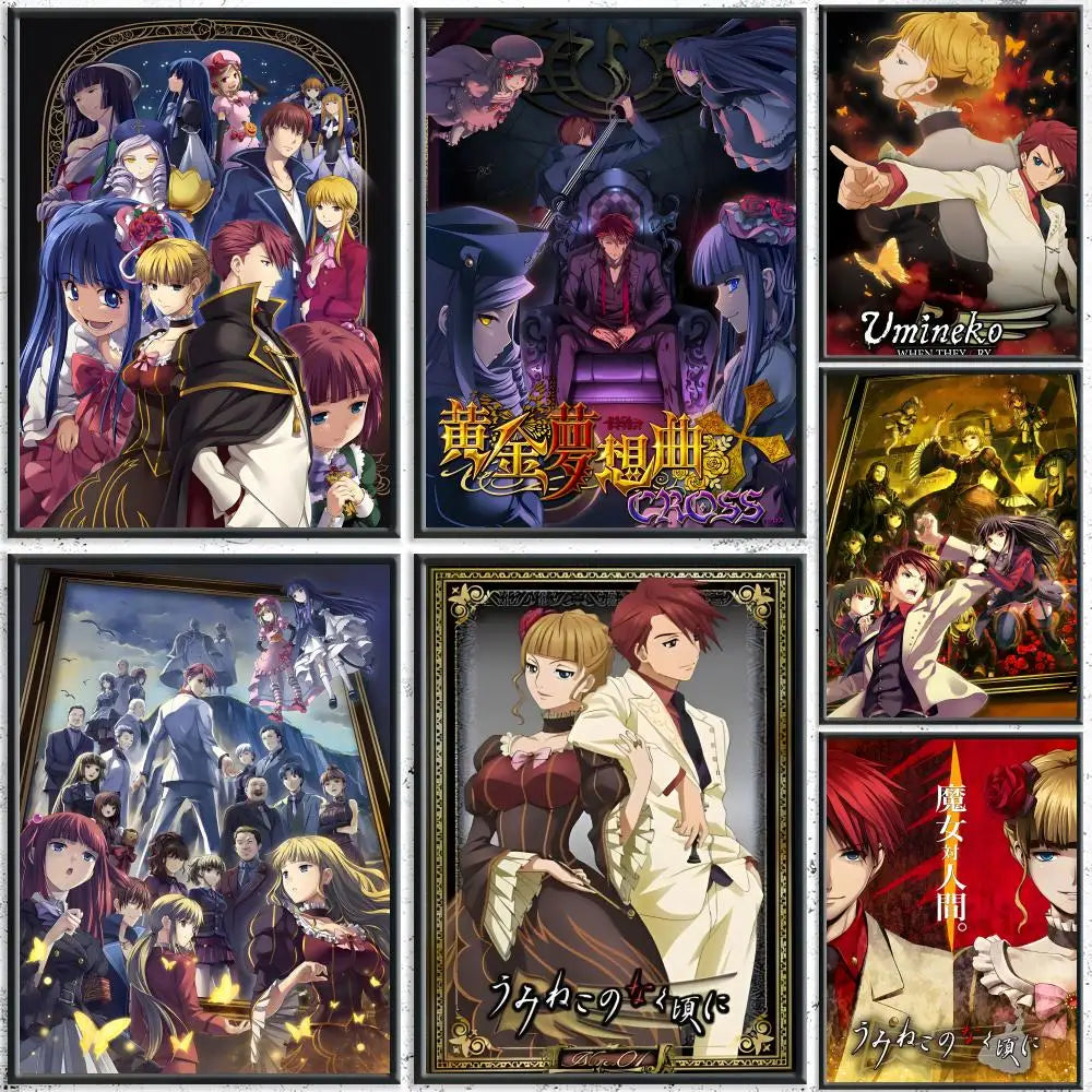 Umineko When They Cry Anime Poster – HD Canvas Wall Art Anime Canvas Poster Qst